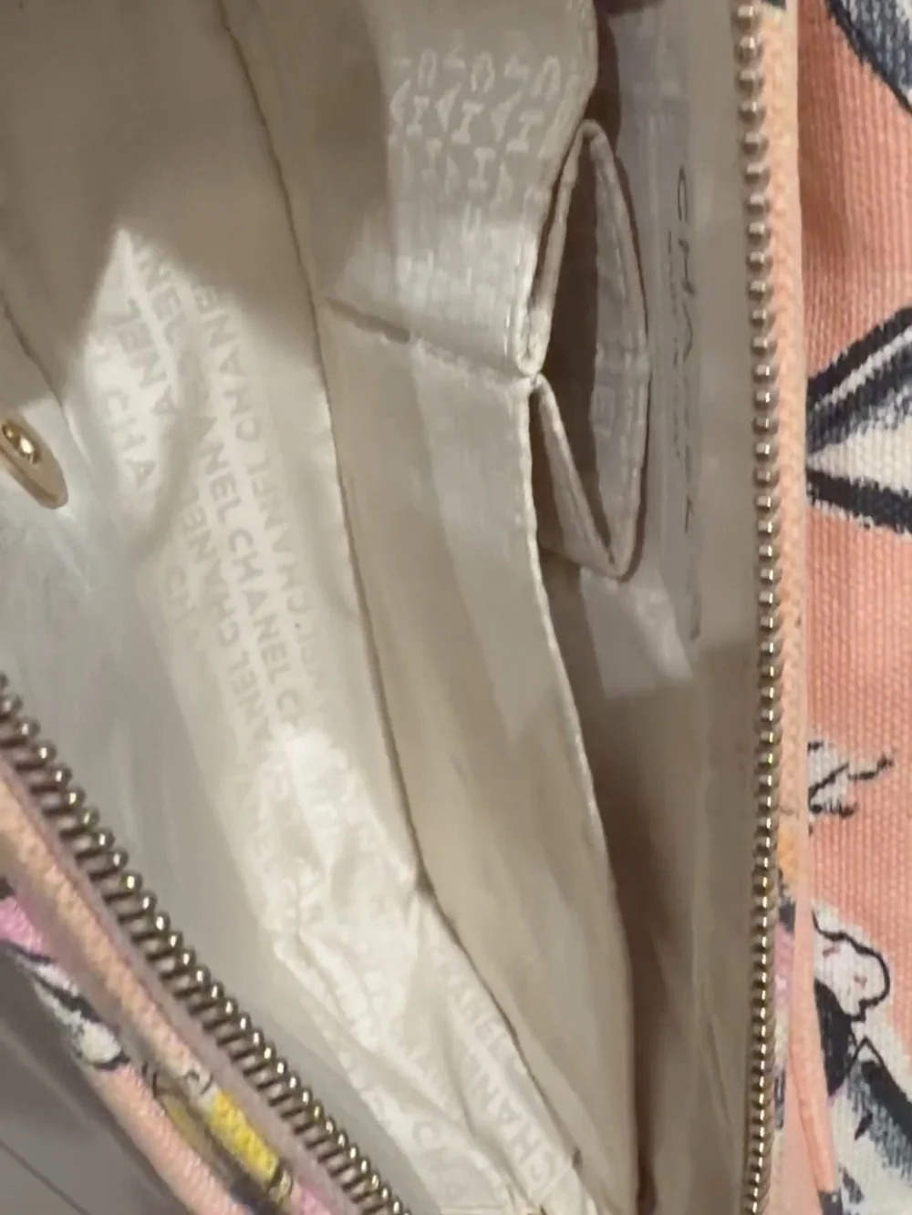 RARE CHANEL 2005 Cruise Pink Parfait Sundae Print Classic Flap